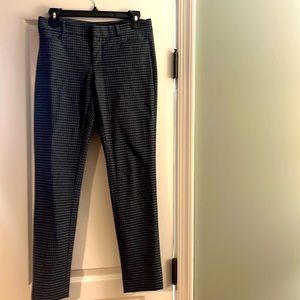 Banana Republic navy houndstooth slim fit pants